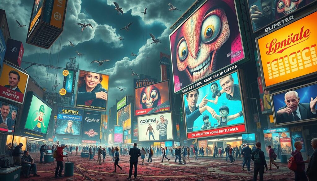 manipulative distractions in media and advertising